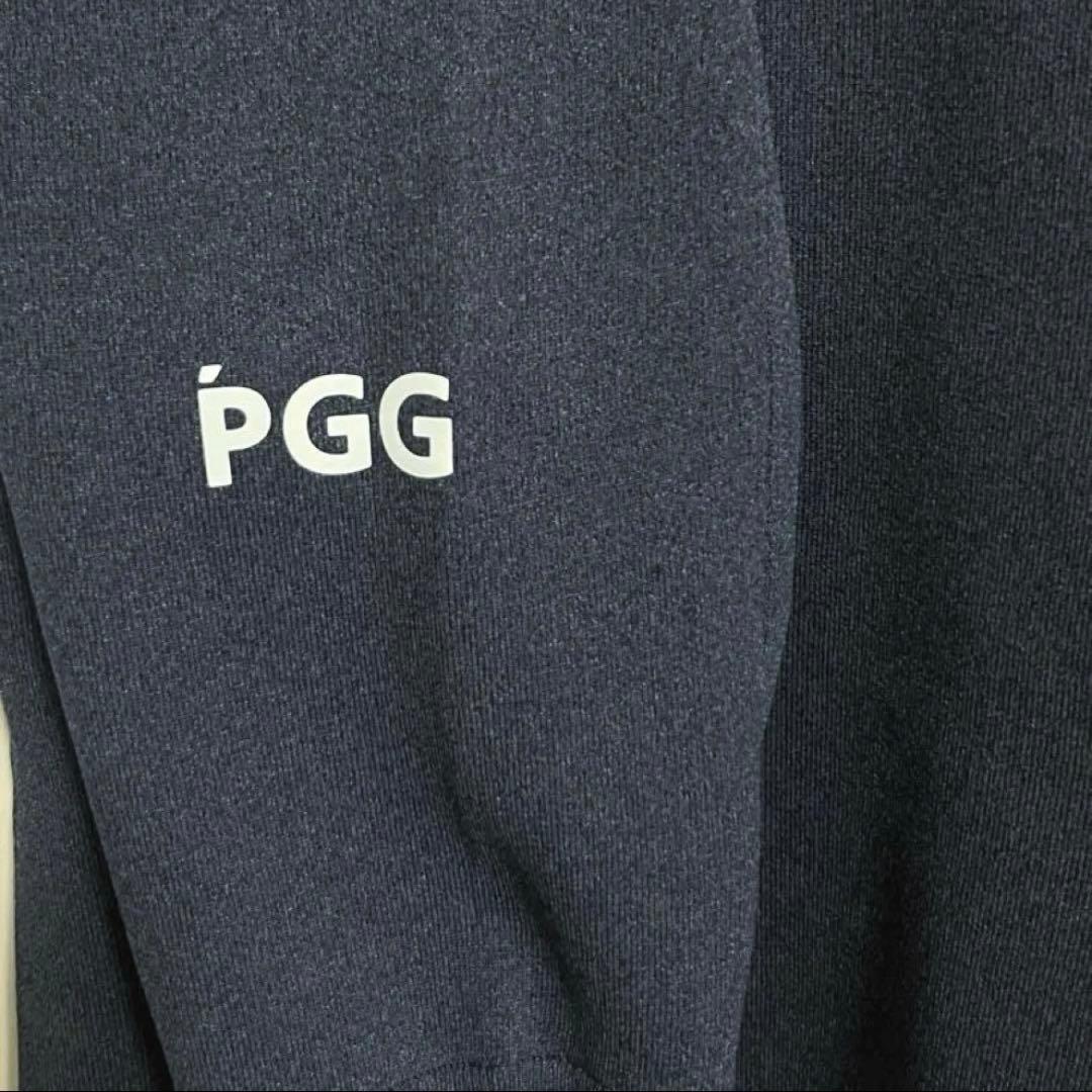 PGG ネイビー ポリエステル長袖シャツ