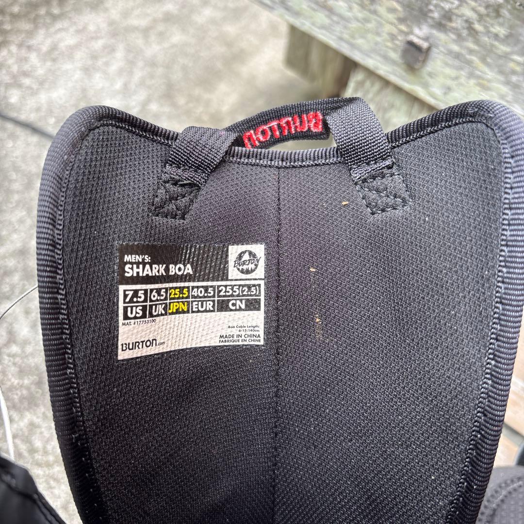 BURTON SHARK スノーボードブーツ ブラック/レッド