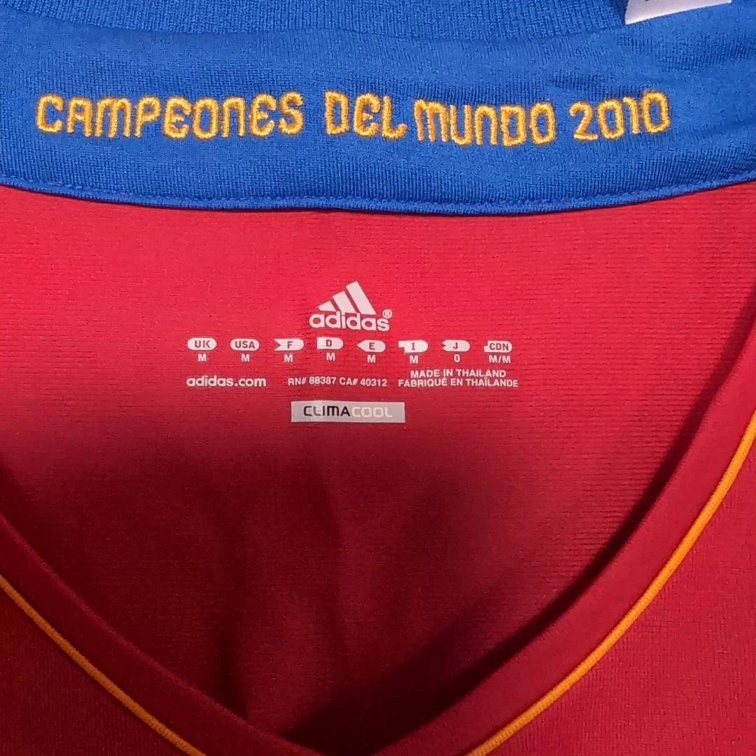 スペイン代表 XAVI 2010年ワールドカップ優勝ワッペン付き