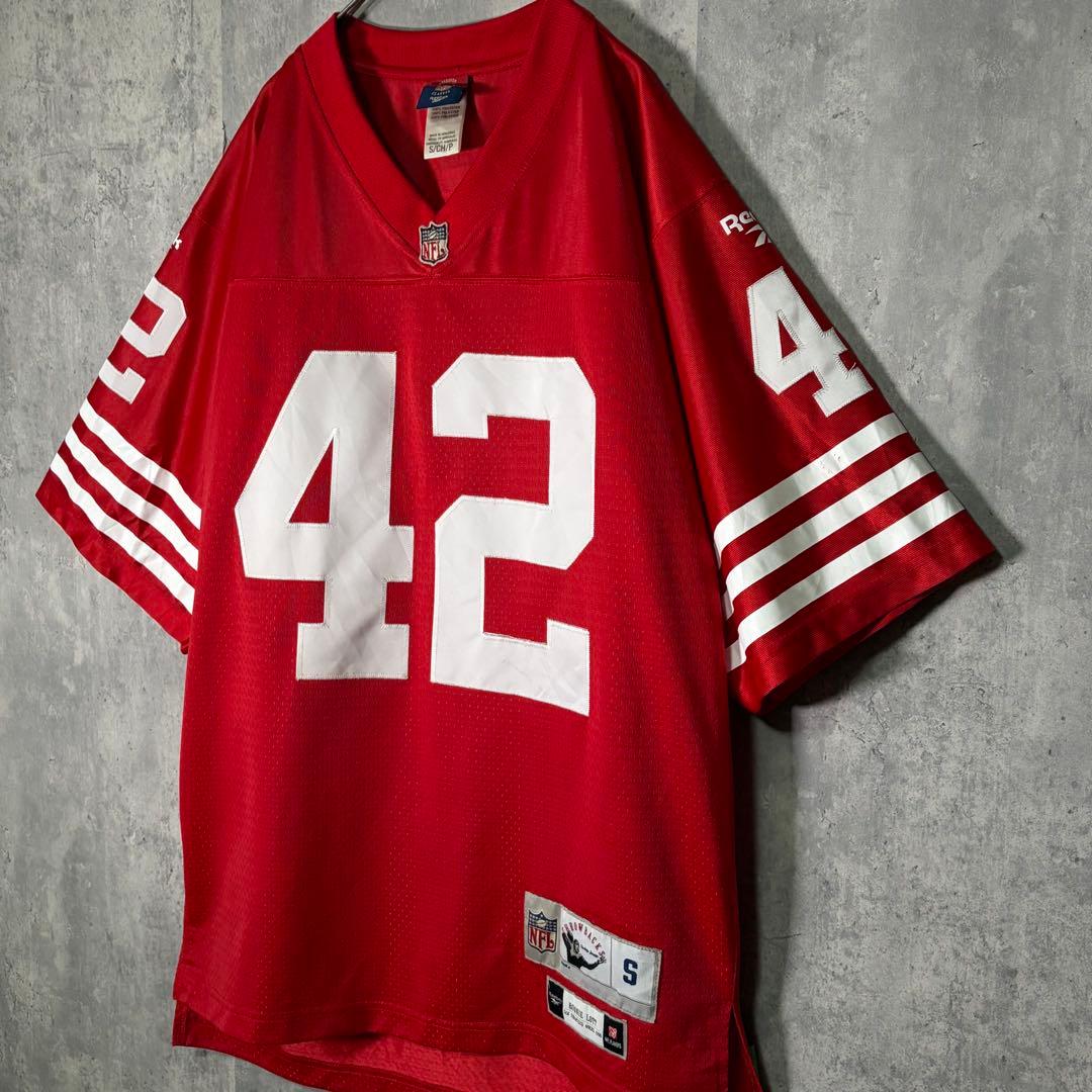 希少 NFL Reebok SF 49ers ロニー ロット ゲームシャツ