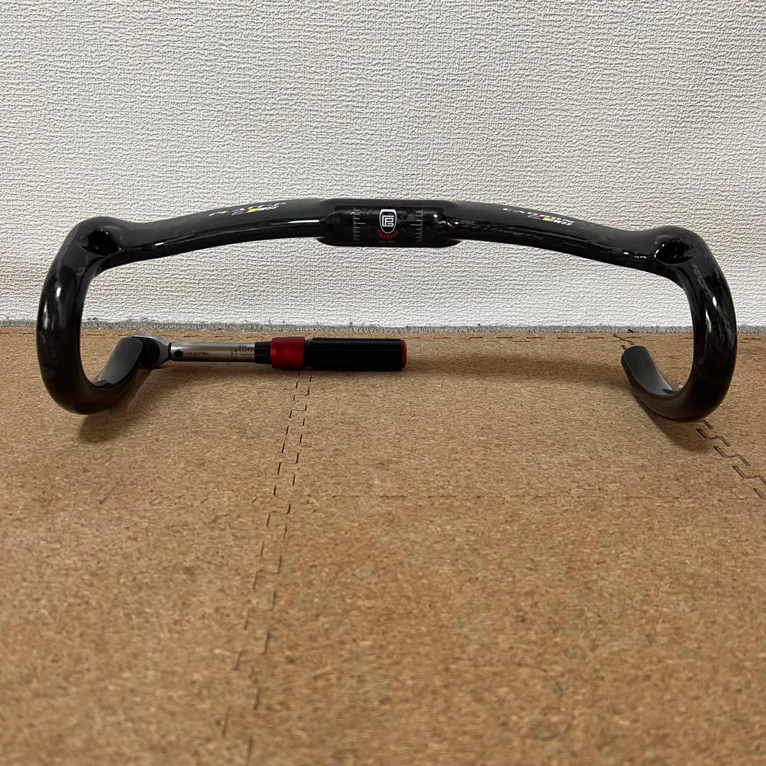 自転車　platt-p カーボン　エアロハンドル　ドロップハンドル　400mm