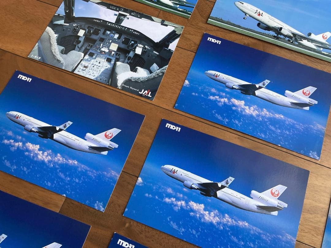 レトロ　JAL bird 日本航空　DM1 絵　ハガキ　15枚　ポストカード