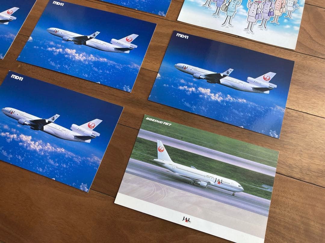 レトロ　JAL bird 日本航空　DM1 絵　ハガキ　15枚　ポストカード