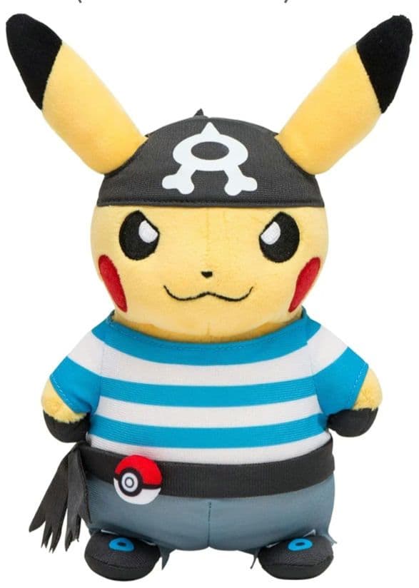 ポケモン★♥団員ごっこ ピカチュウ♥★アクア団★ぬいぐるみ★ポケモンセンター