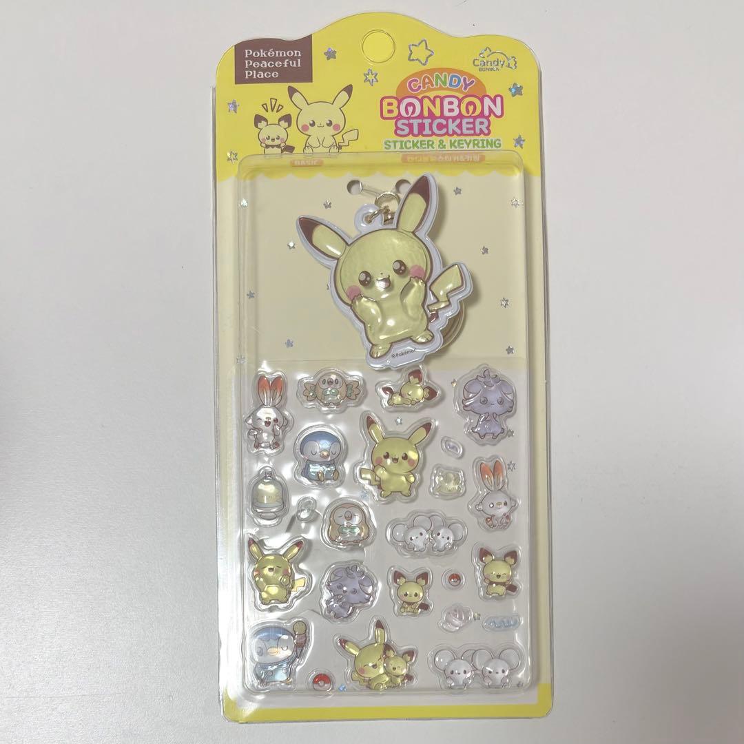 ポケモン 韓国　公式品　 キャンディ　ボンボンステッカー 1box 12枚