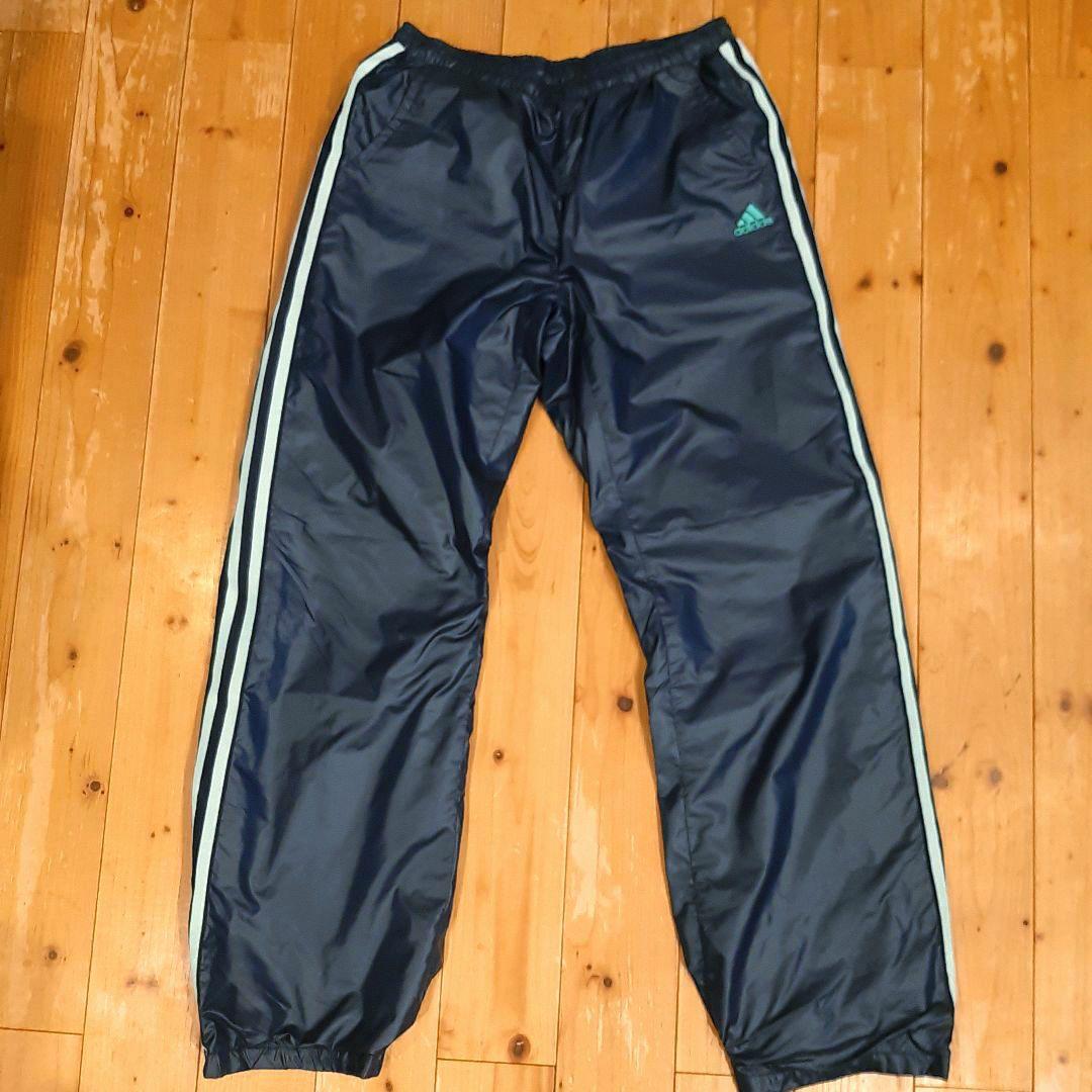 adidas ナイロン ピステ・ウィンドブレーカー 上下 ネイビー/スカイブルー