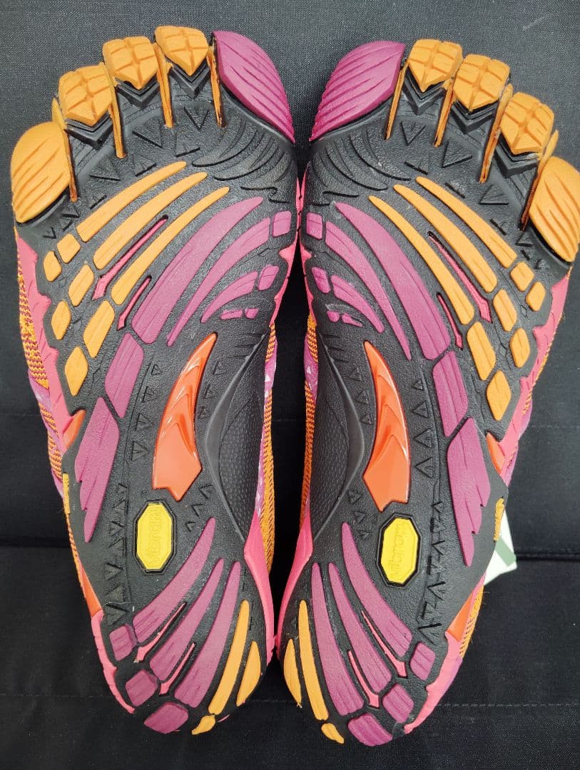 Vibram 5本指フィットネスシューズ オレンジ/パープル