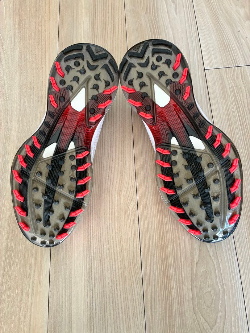 adidas adizero ZGゴルフシューズ ホワイト/レッド
