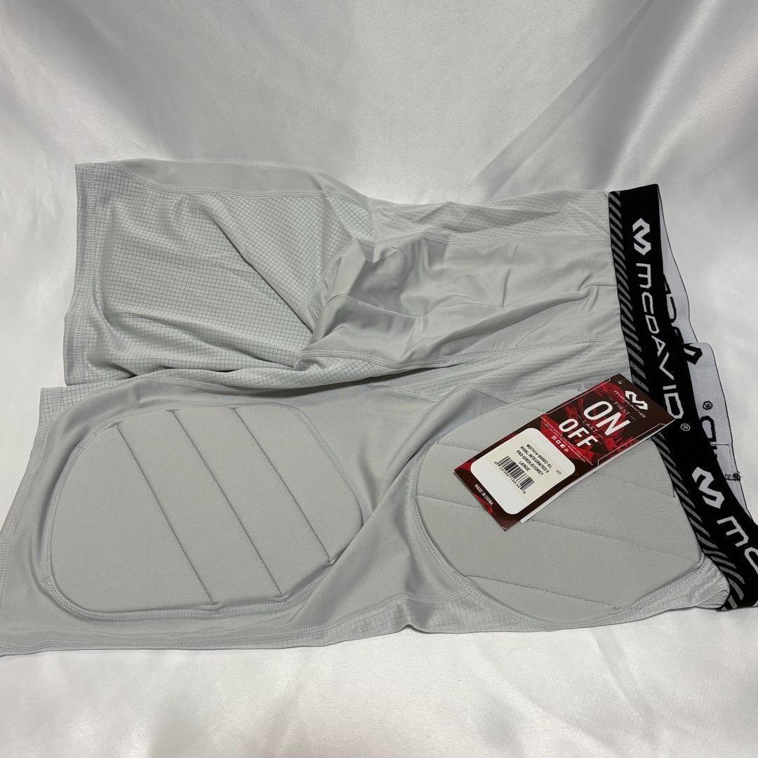 【新品】　McDavid マクダビッド　5パッド付ガードル　グレー　L