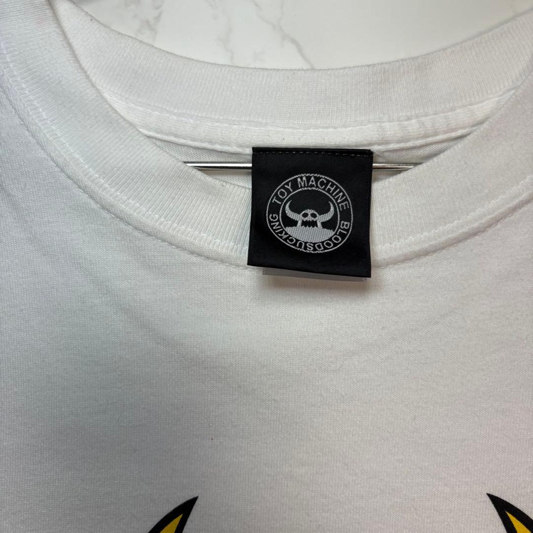 toy machine ホワイトTシャツ スケーター ストリート　古着　Lサイズ