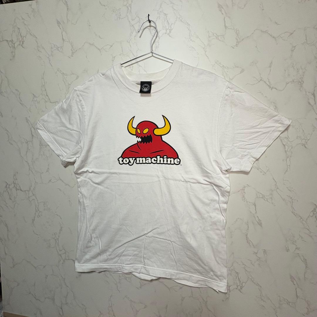toy machine ホワイトTシャツ スケーター ストリート　古着　Lサイズ
