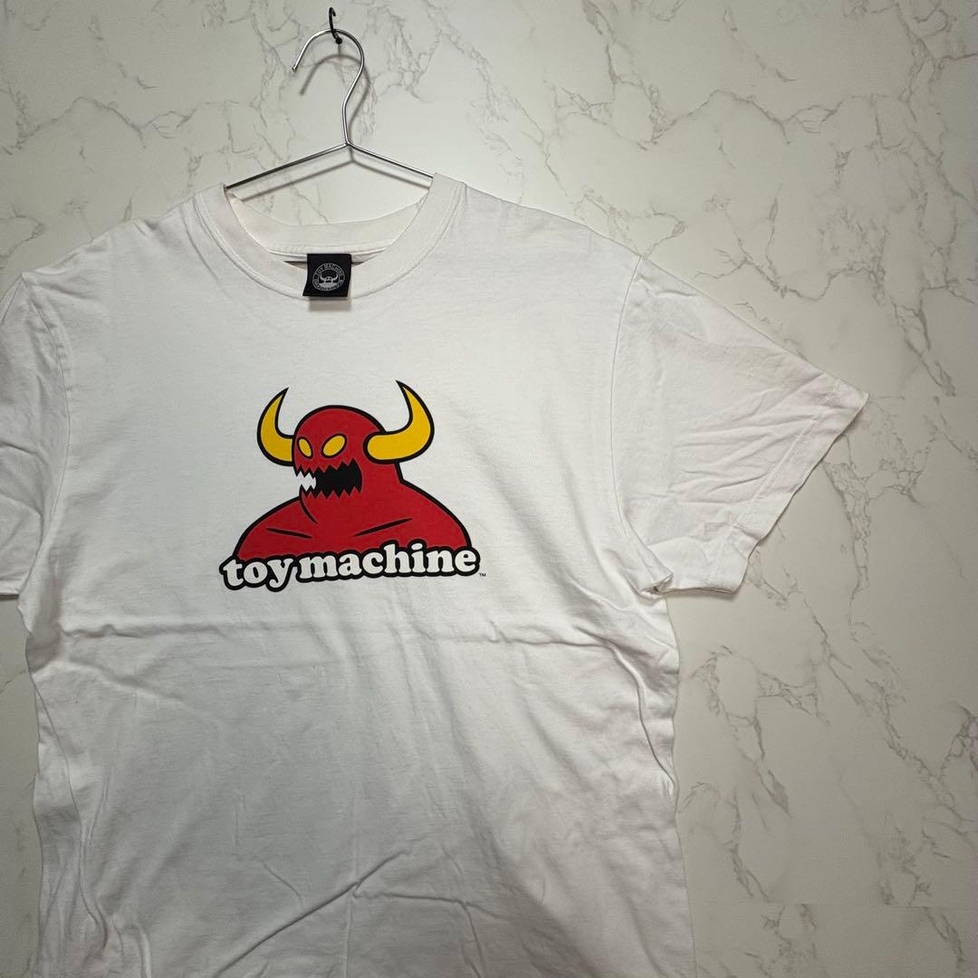 toy machine ホワイトTシャツ スケーター ストリート　古着　Lサイズ