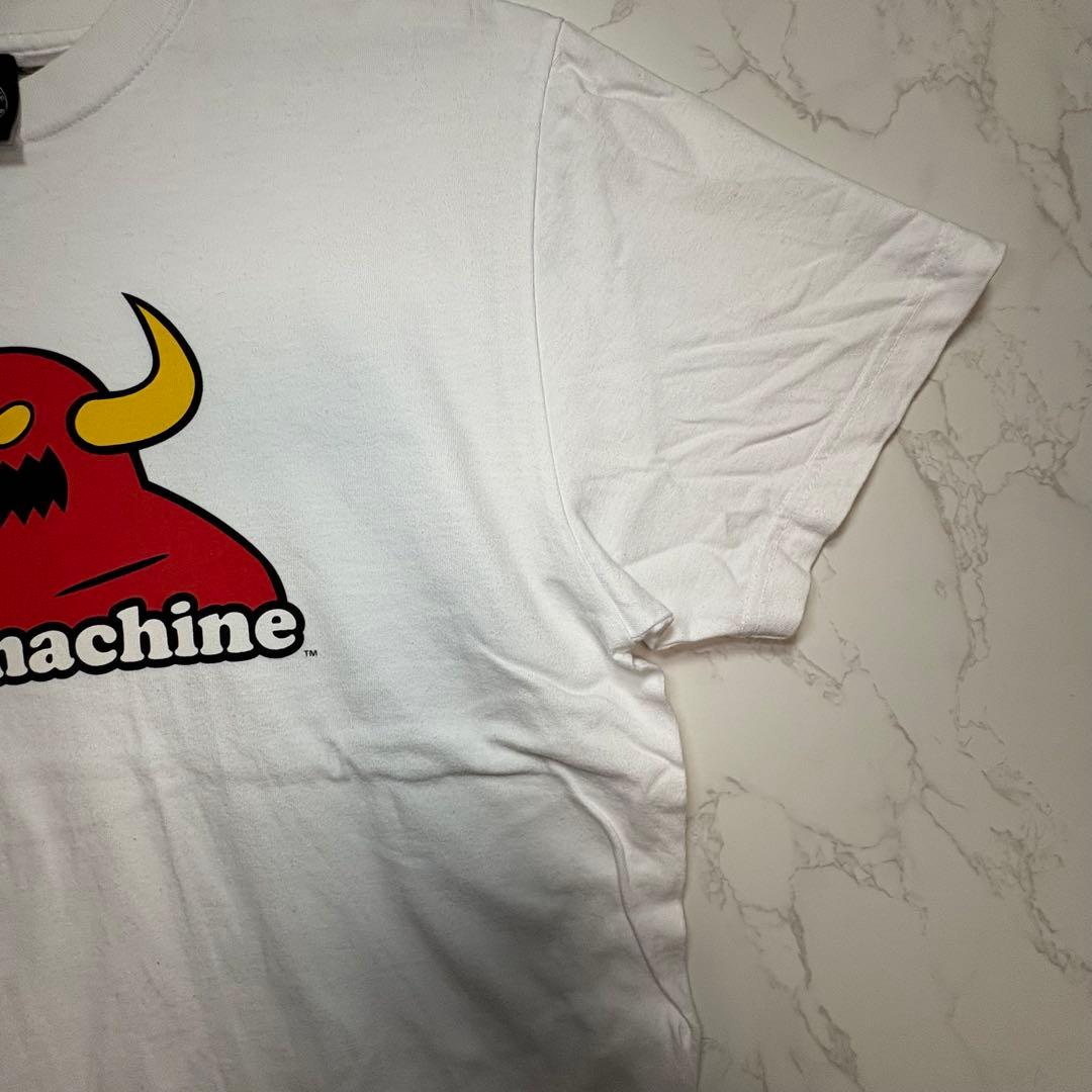 toy machine ホワイトTシャツ スケーター ストリート　古着　Lサイズ