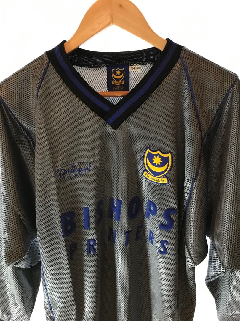 正規品PompeysportsポーツマスFC「37」川口能活 長袖Mユニフォーム