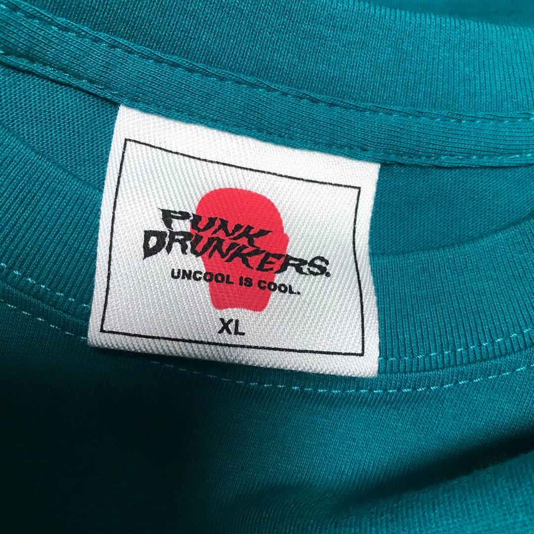 パンクドランカーズ XL ワンパンマン Tシャツ 緑 punk drunkers