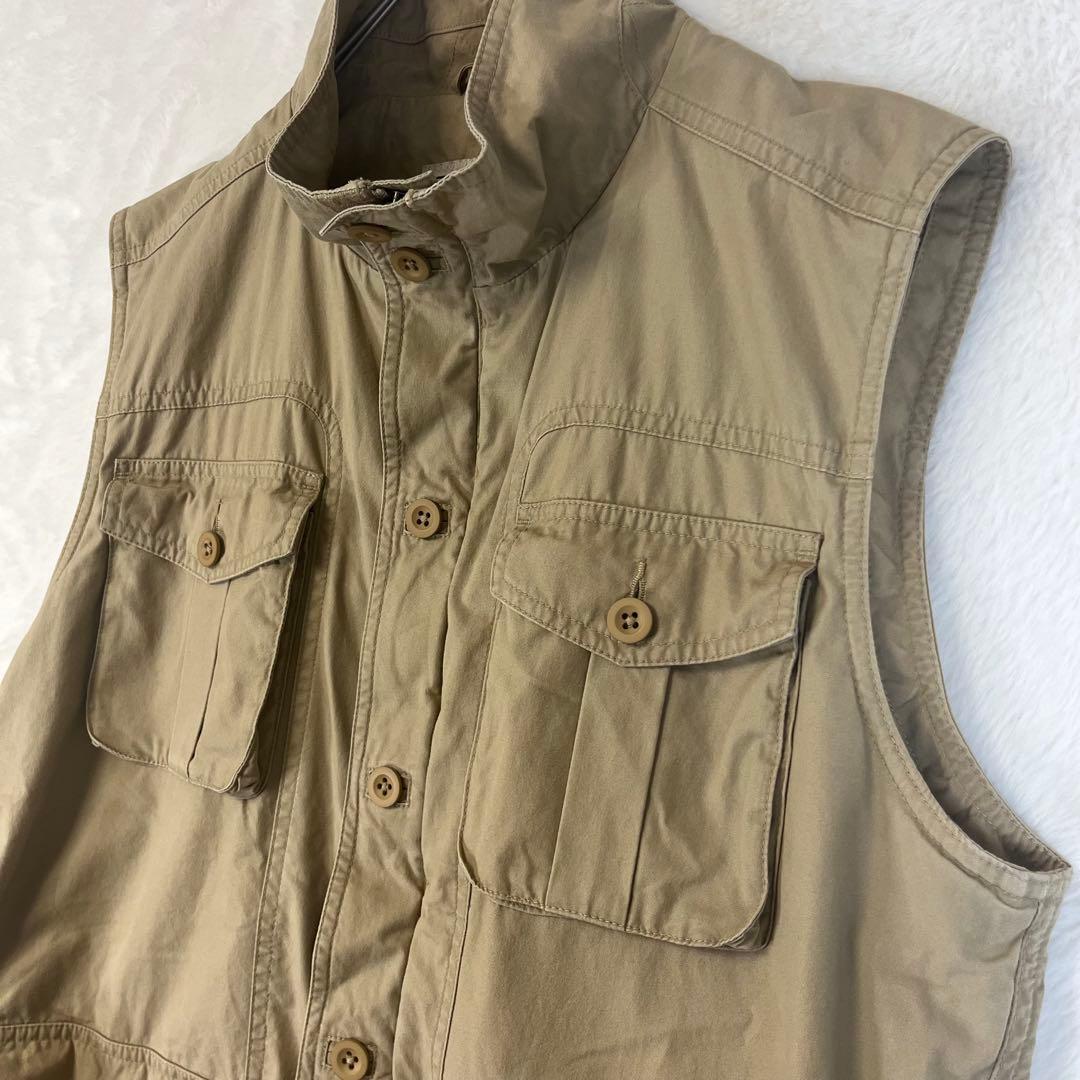 【美品】 エルエルビーン フィッシングベスト ベージュ Mサイズ