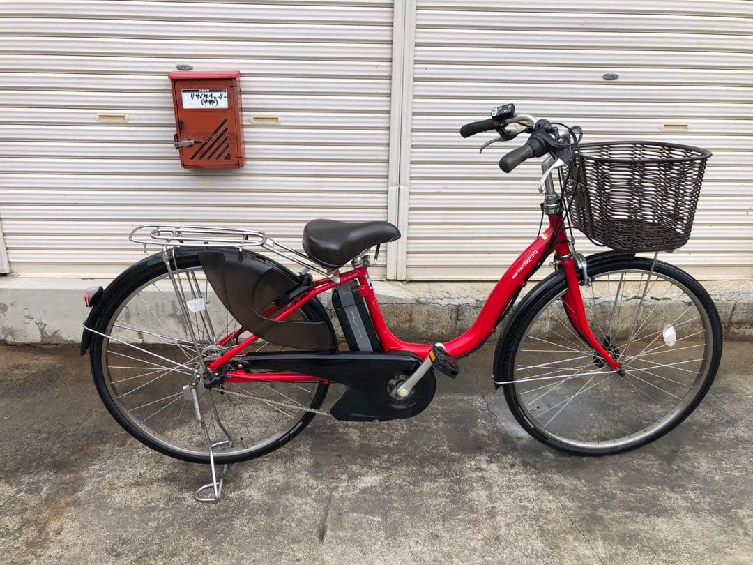 ヤマハ新機種電動アシスト自転車pasnatura26インチレッドアルミボディー