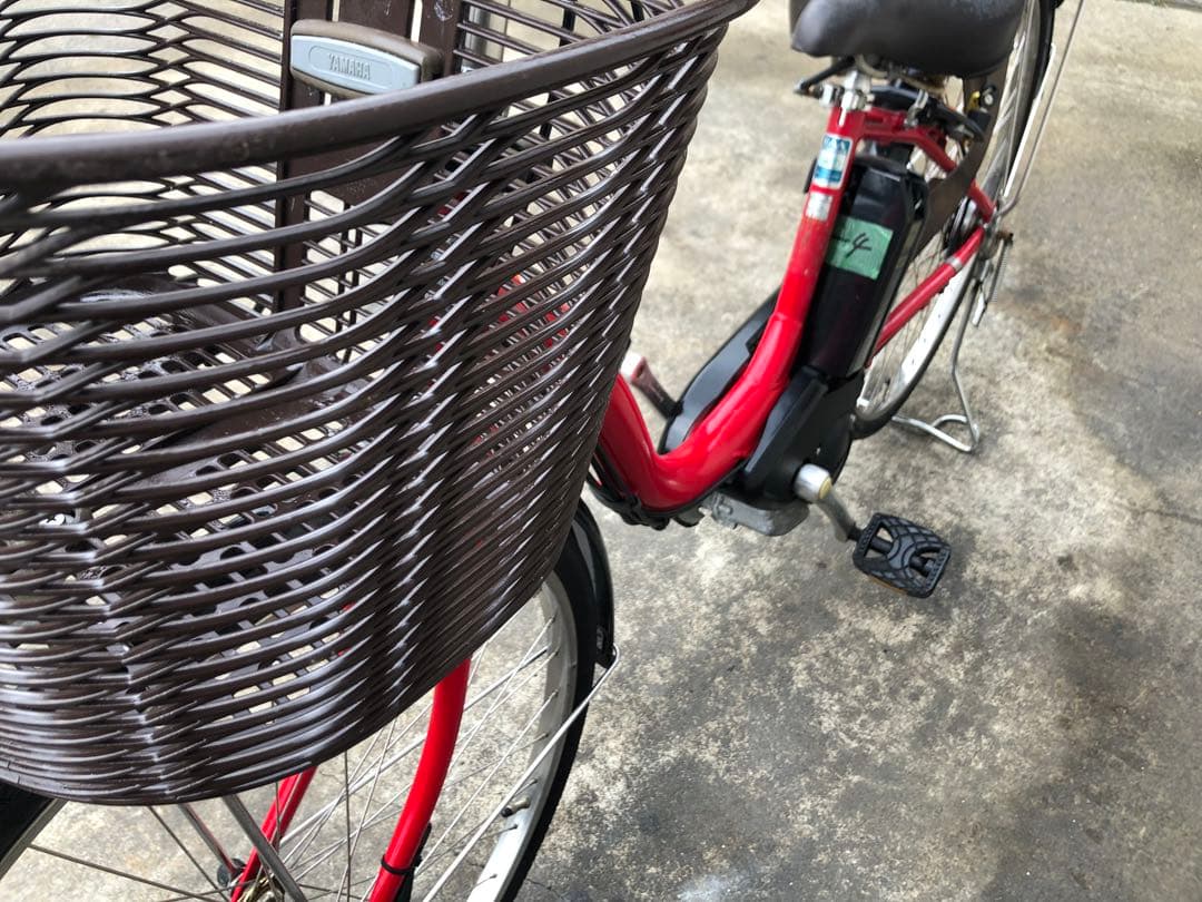 ヤマハ新機種電動アシスト自転車pasnatura26インチレッドアルミボディー