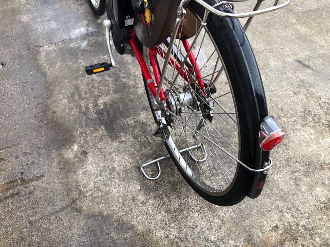 ヤマハ新機種電動アシスト自転車pasnatura26インチレッドアルミボディー