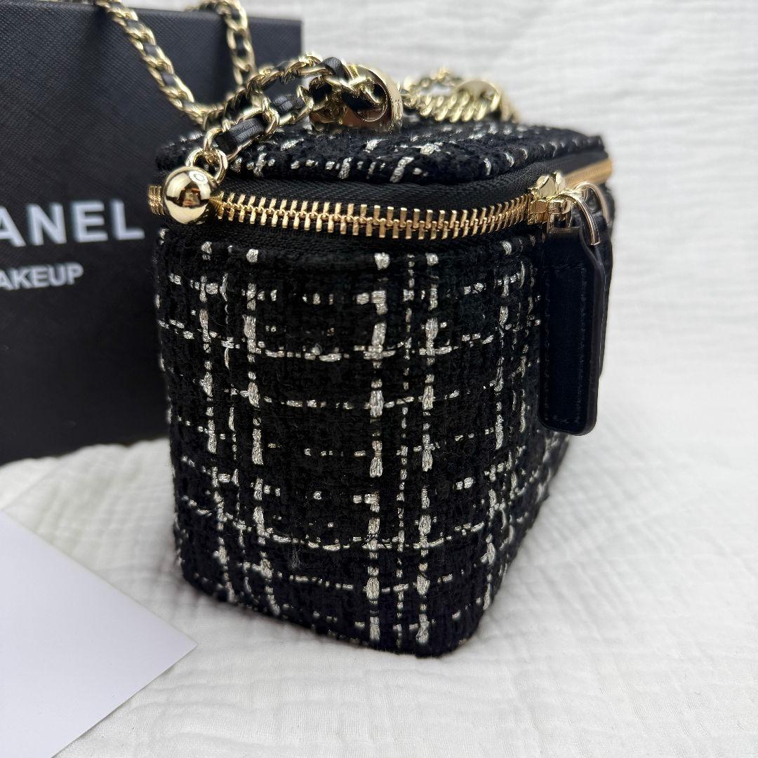 【限定特価】CHANEL ノベルティ チェーン ショルダーバッグ ツイード