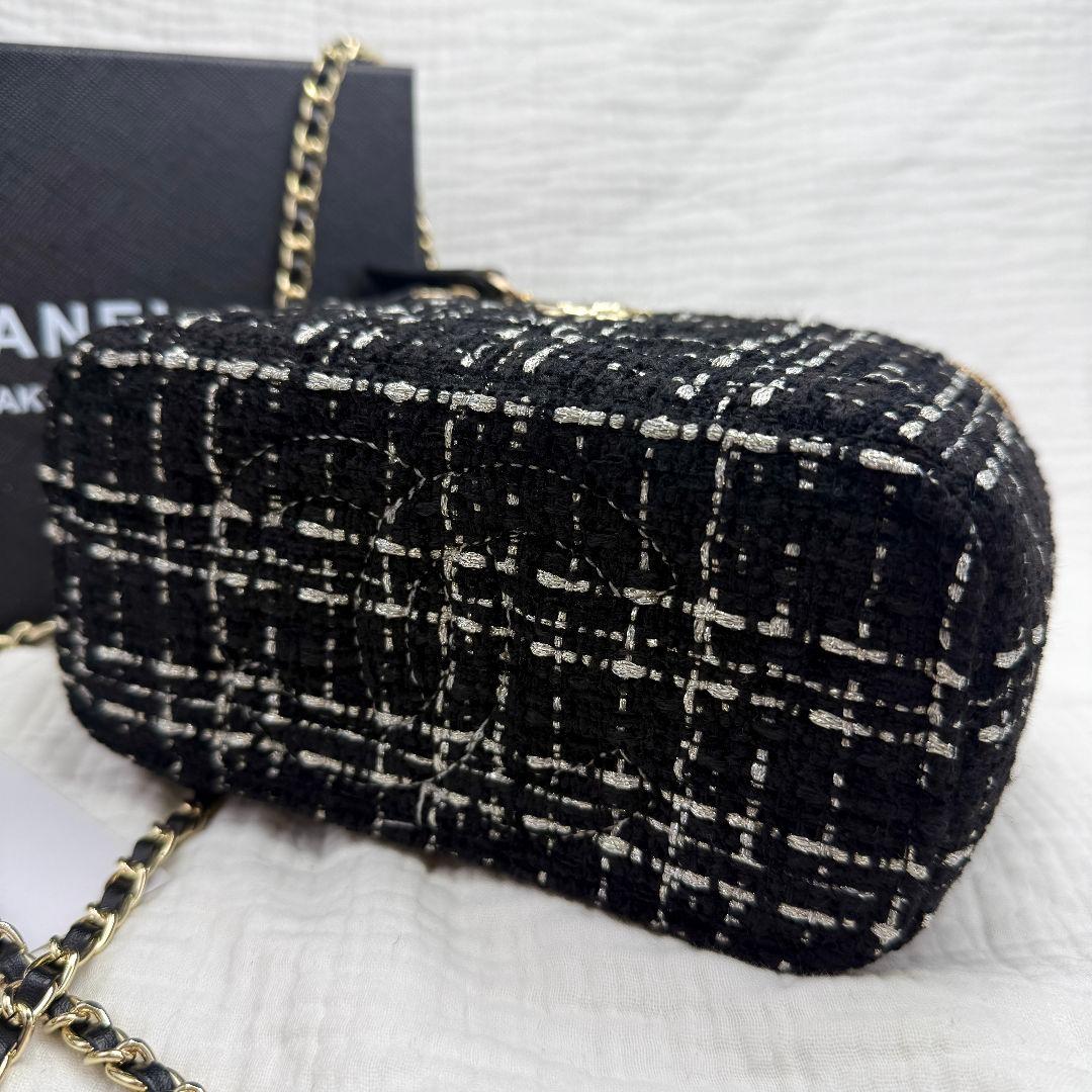 【限定特価】CHANEL ノベルティ チェーン ショルダーバッグ ツイード