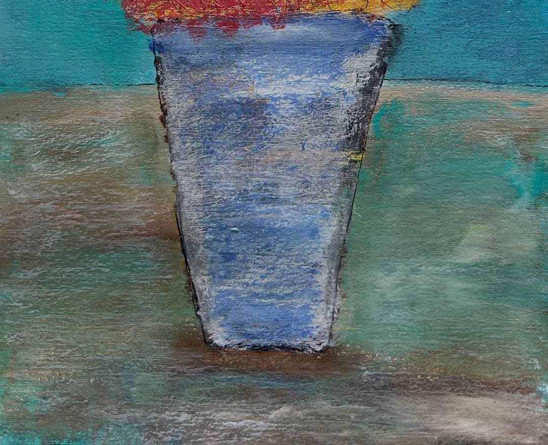 原画/抽象画/モダンアート/現代アート/アクリル画 REMAIN 花