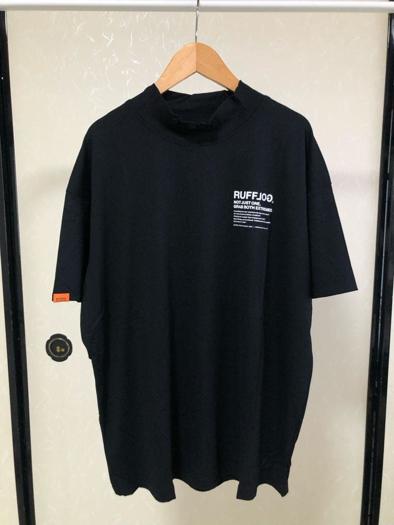 RUFFLOG MOCK NECK SHIRTS ブラック　ラフロッグ