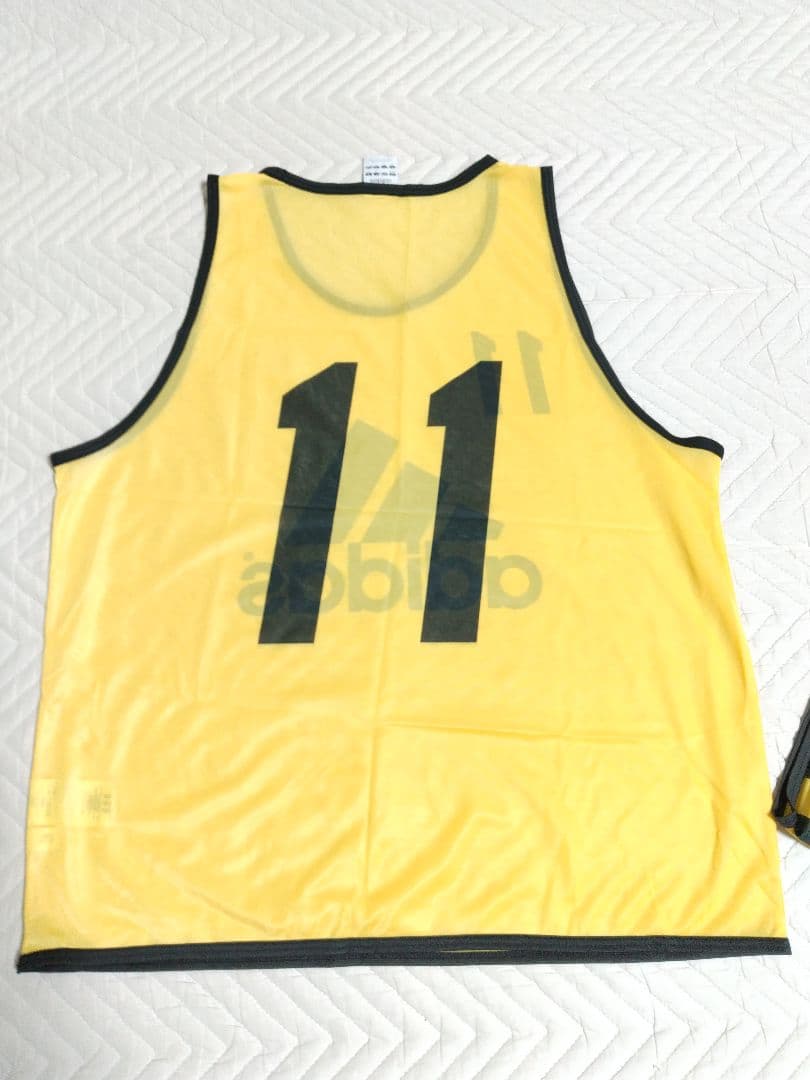 adidas ビブス 10枚セット 黄色 Lサイズ サッカー