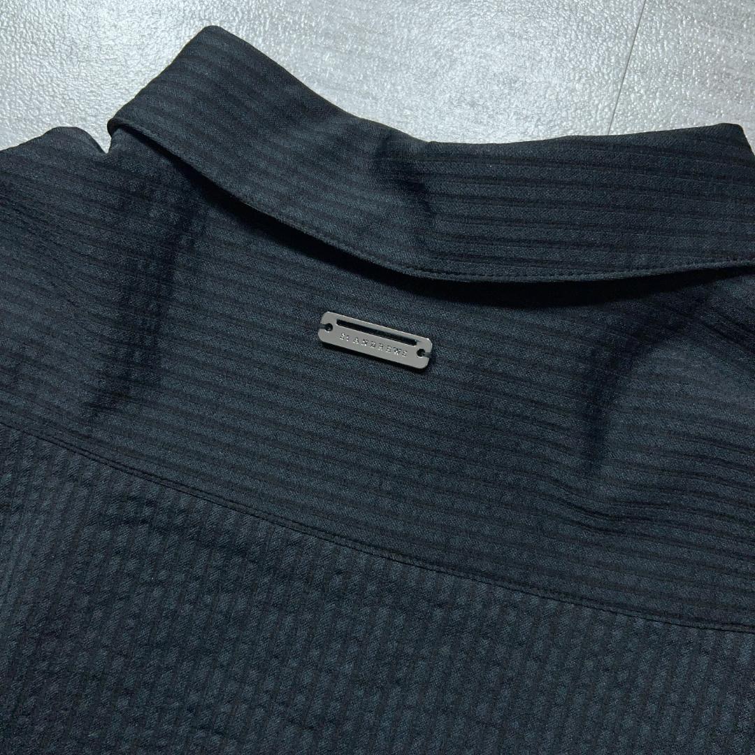 美品 st andrew セントアンドリュース フリル ポロシャツ 黒 ゴルフM