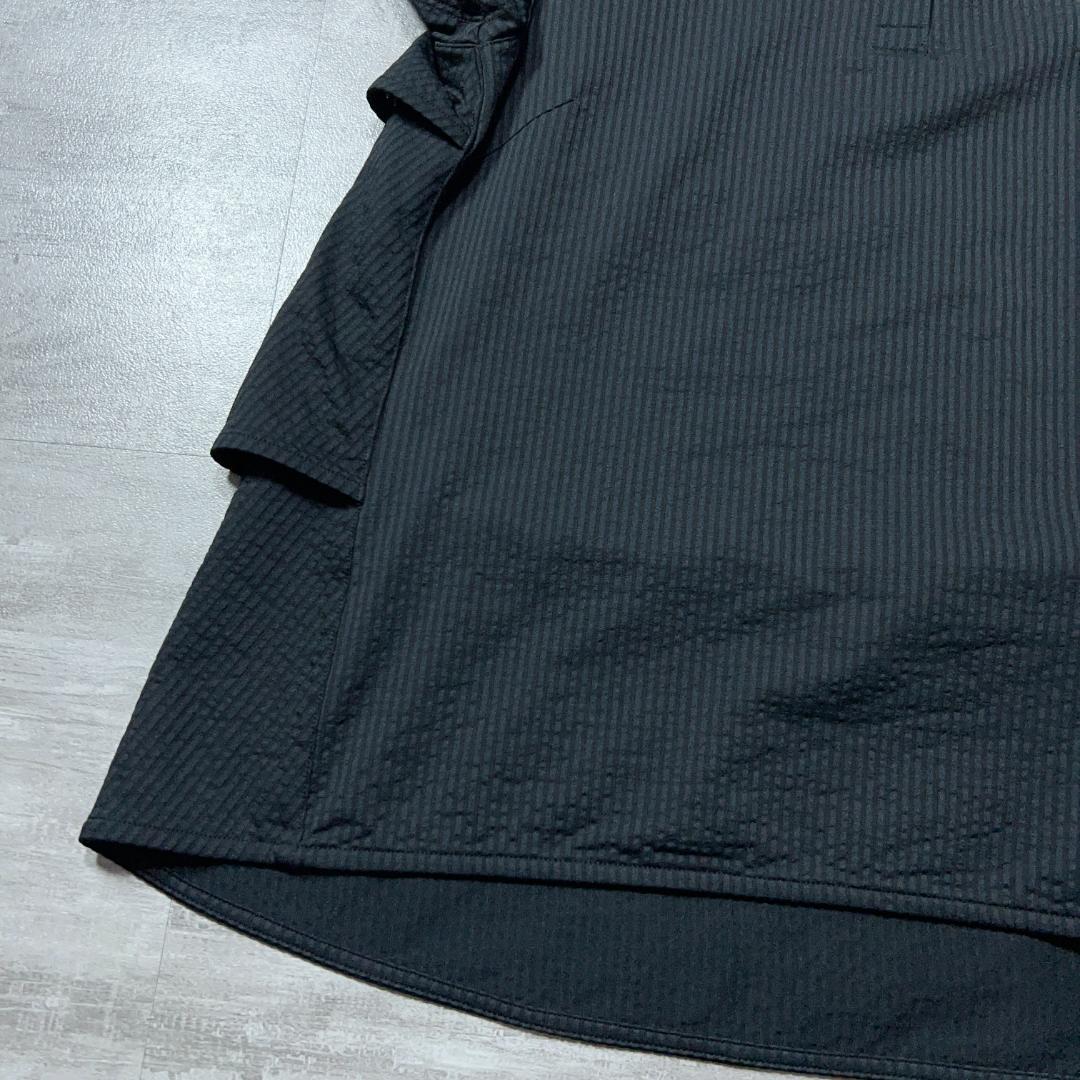 美品 st andrew セントアンドリュース フリル ポロシャツ 黒 ゴルフM