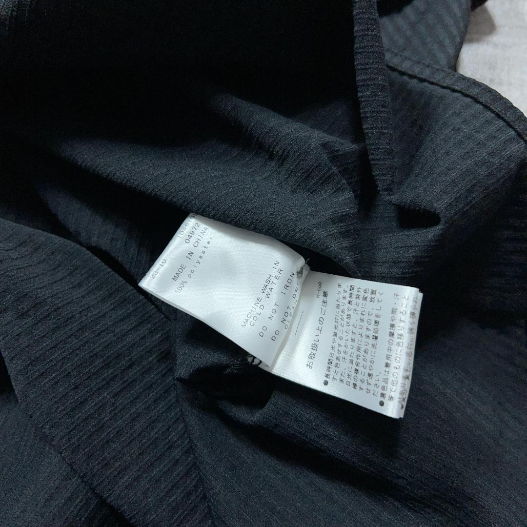美品 st andrew セントアンドリュース フリル ポロシャツ 黒 ゴルフM