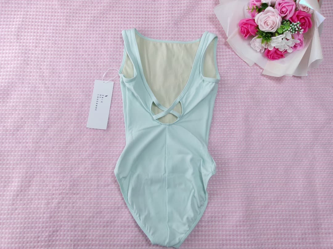 ☆チャコット【新品】ノースリーブレオタード/Aグリーン/S/￥10.450☆