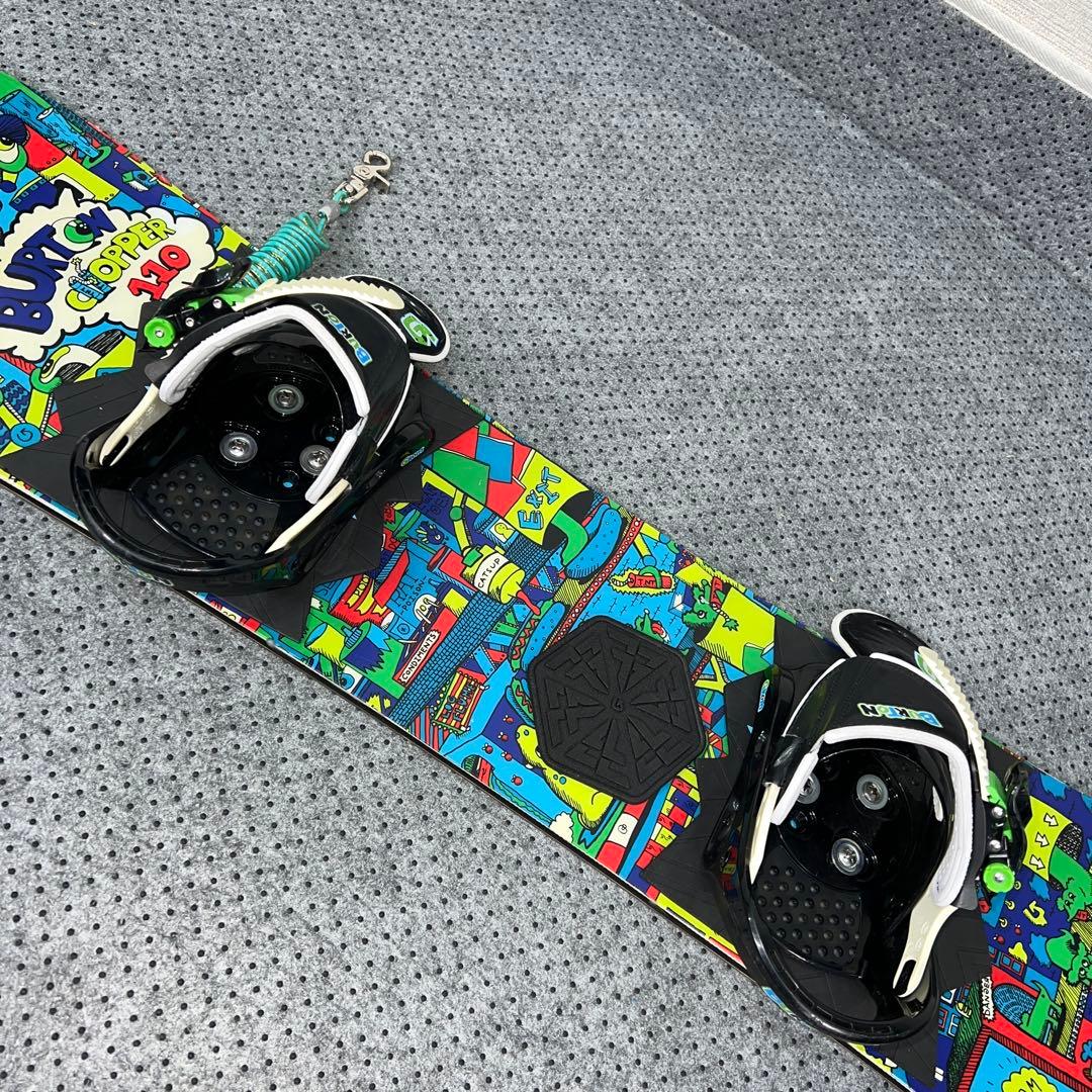 5回使用 キッズスノーボード BURTON 110cm×バイン×ダイヤルブーツ