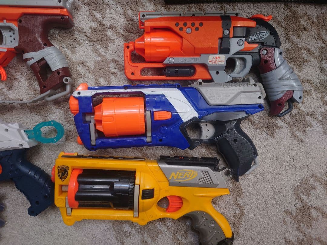 ナーフ銃7丁 （おまけ2丁合計９丁）標3種 弾新品340発