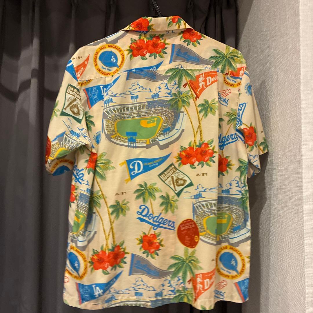 Dodgers ハワイアンシャツ マジェスティック S