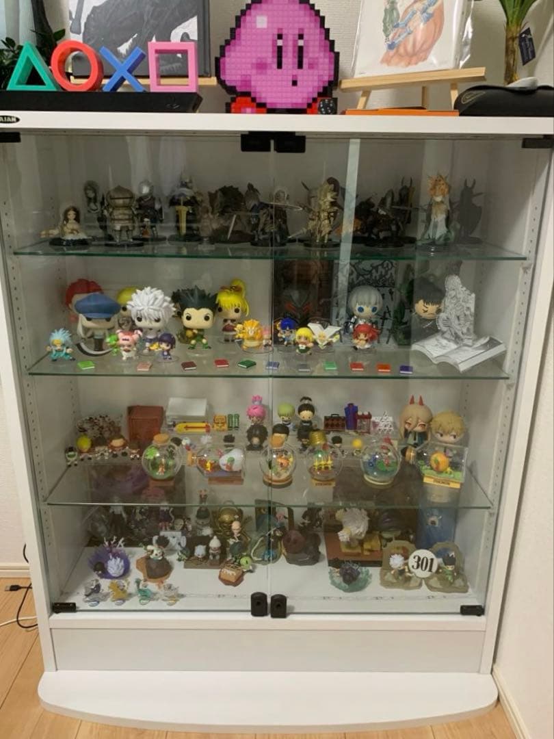 JAJAN ジャジャン　コレクションラック　LED付き
