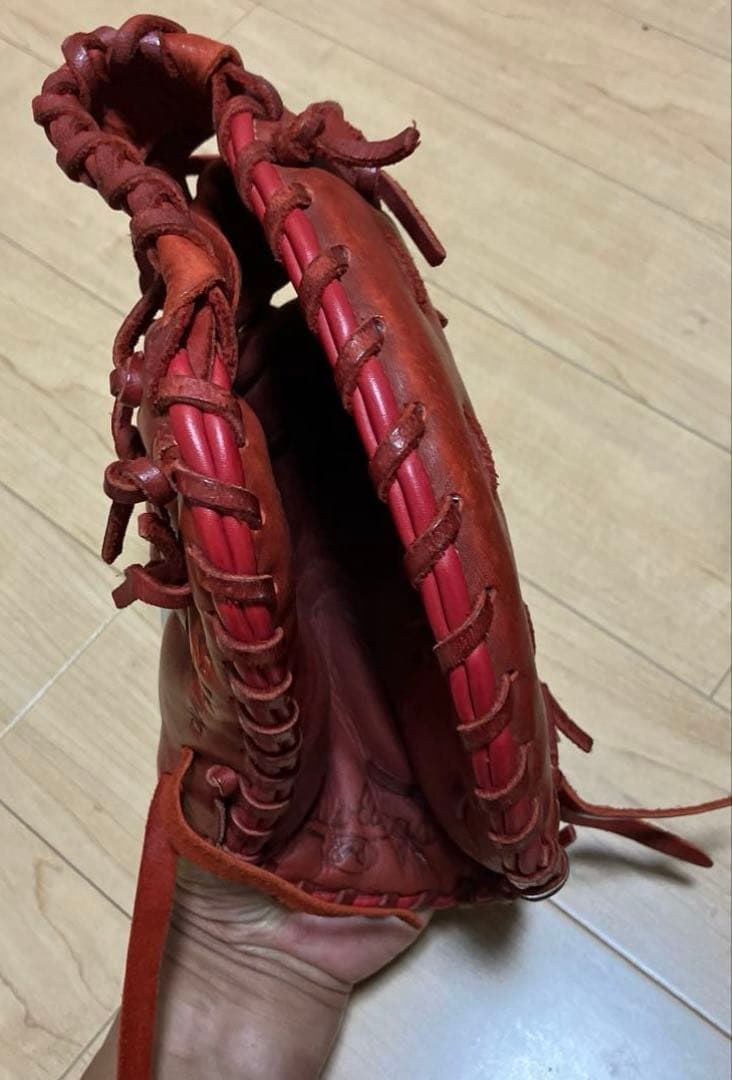 て*ー様 Rawlings 赤 ファーストミット