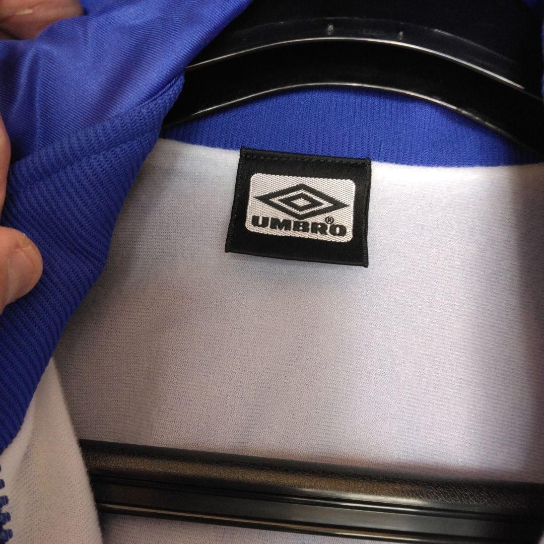 UMBRO フード付きウインドスーツ上下セット 青90年代前半ビンテージモデル。