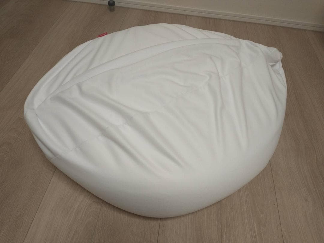 【ビーズ700g補充済み】ハナロロ　ビーズクッション レザー オニオン 80L