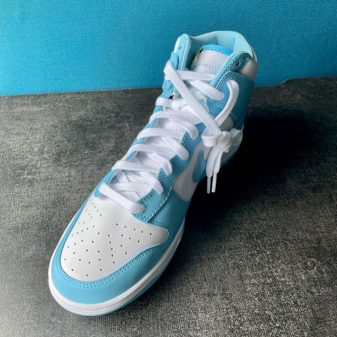 Nike Dunk High ライトブルー/ホワイト