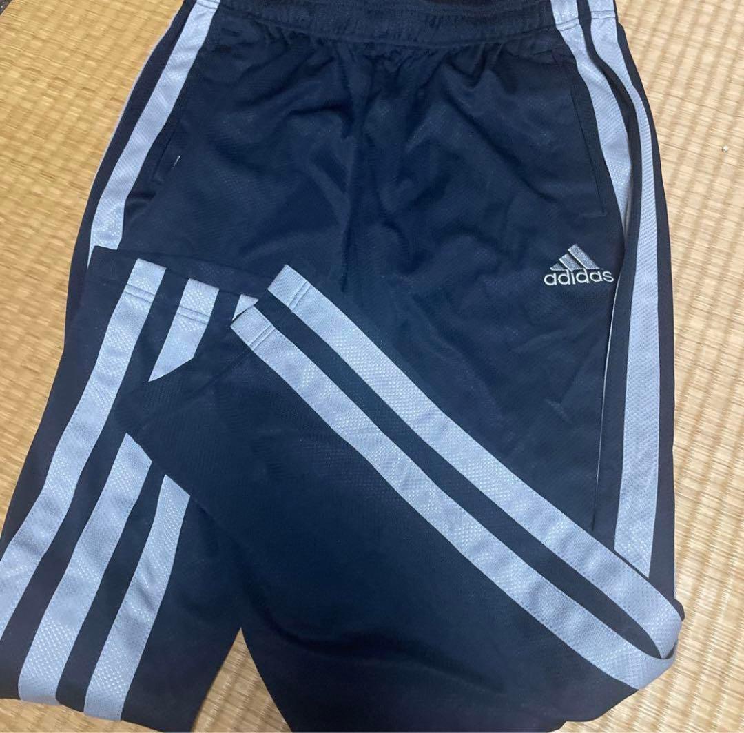 adidas ジャージ上下セット 紺色　ネイビー　Lサイズ