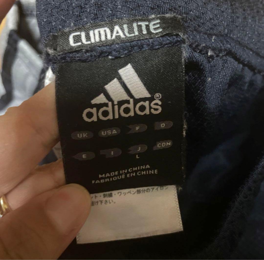 adidas ジャージ上下セット 紺色　ネイビー　Lサイズ