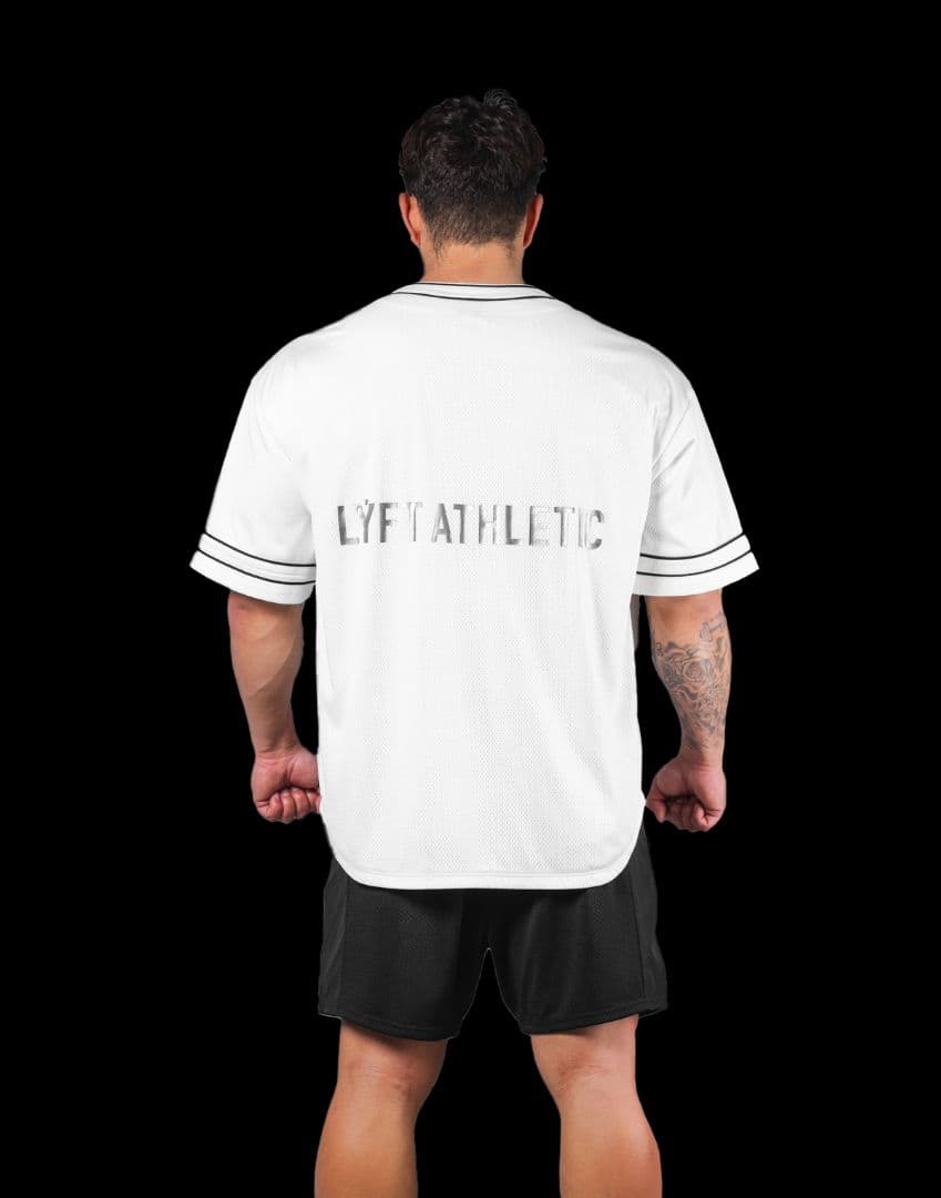 LÝFT Mesh Baseball Shirt - Ivory