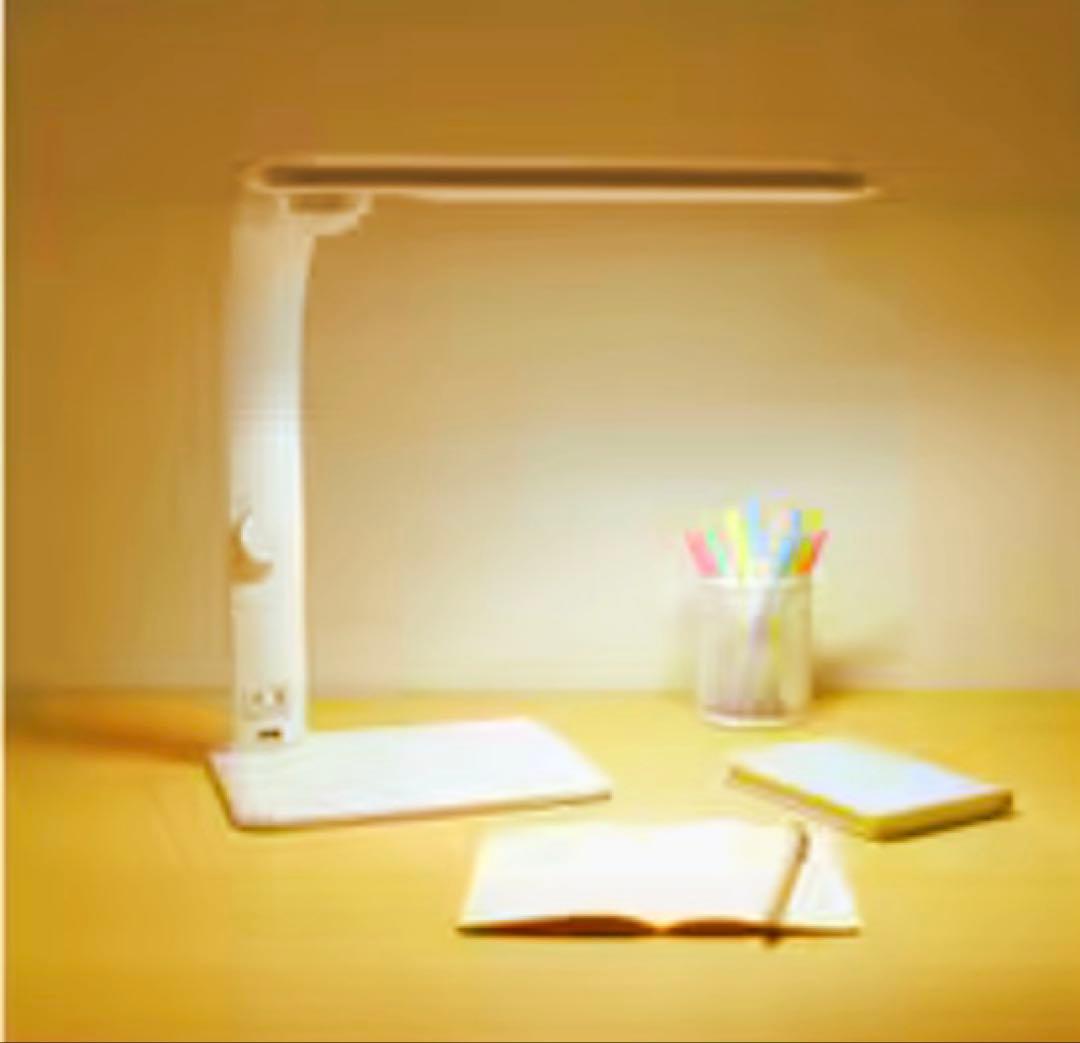 オーム電機 OHM ODS-LDAK5E-W  LEDデスクスタンド