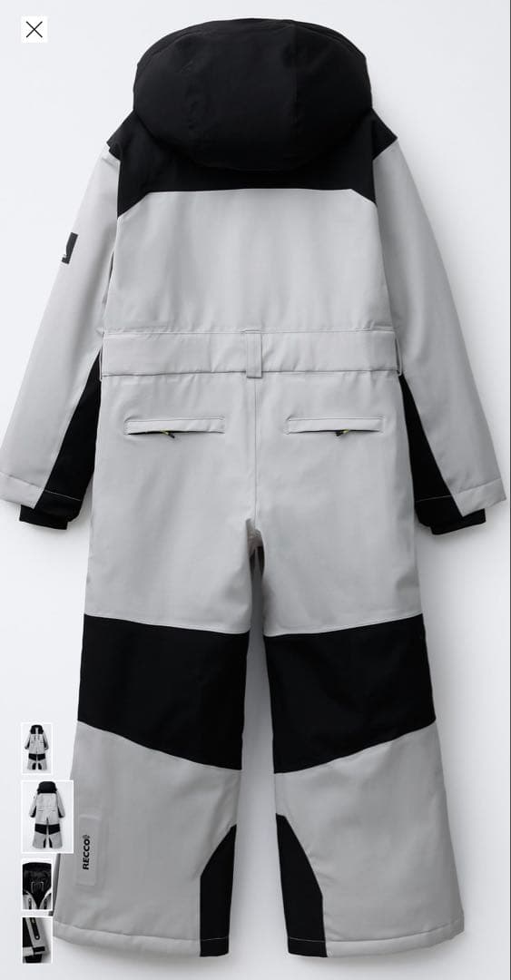 ZARA スノーウェア キッズ 8/9歳（134cm） ライトグレー 美品