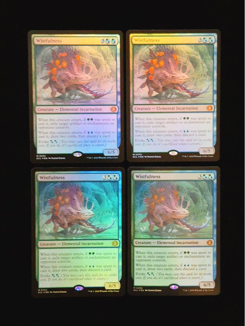 【foil】幽愁　英語　4枚セット