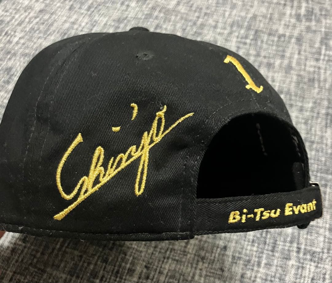 新庄剛志デザイン Bi-Tsu CAP キャップ 黒×金 送料込 SHINJO