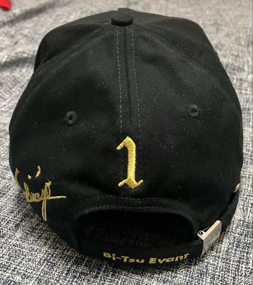 新庄剛志デザイン Bi-Tsu CAP キャップ 黒×金 送料込 SHINJO