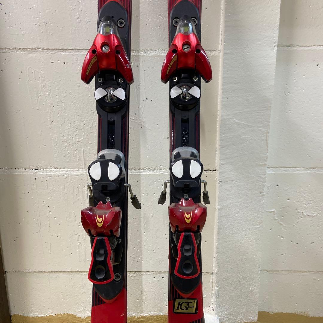 SALOMON 150センチ　スキー板 赤黒