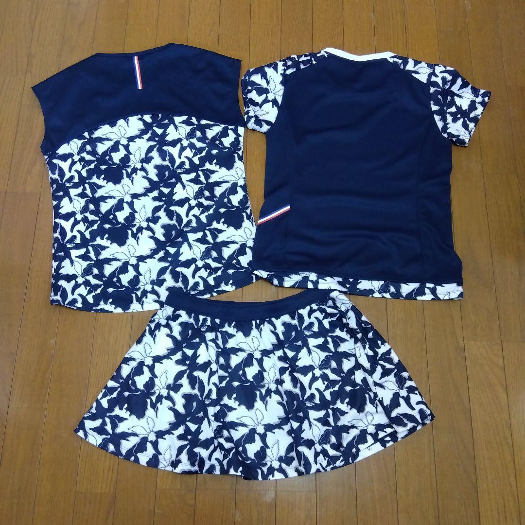 ルコックテニスウェアセット L.Oサイズ 花柄